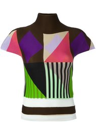 geometric pattern knitted top Issey Miyake Cauliflower