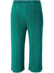 light flare cropped trousers Pleats Please By Issey Miyake