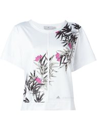 футболка с цветочным принтом Adidas By Stella Mccartney