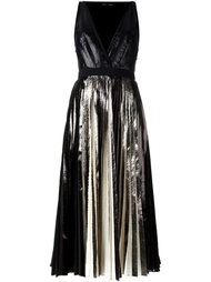 плиссирвоанное платье с эффектом металлик Proenza Schouler