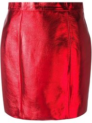 юбка с эффектом металлик  Saint Laurent
