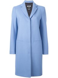 однобортное пальто  MSGM