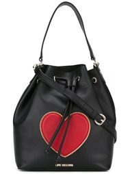 сумка-мешок на плечо с сердцем Love Moschino