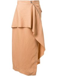 асимметричная юбка с драпировкой Kitx