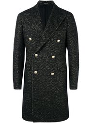 двубортное твидовое пальто Tagliatore