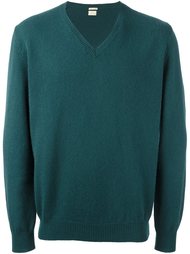 свитер c V-образным вырезом  Massimo Alba