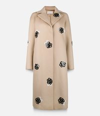 sequinned wool raglan coat Christopher Kane