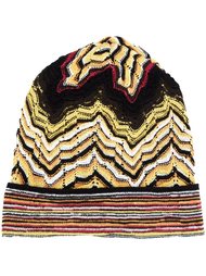 шапка с зигзагообразным узором  Missoni