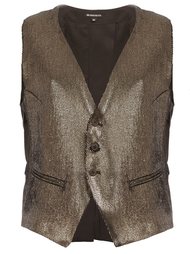 жилетка с эффектом металлик Ann Demeulemeester