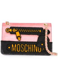 сумка на плечо с логотипом  Moschino