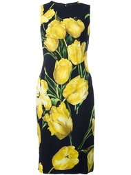 платье с принтом тюльпанов  Dolce &amp; Gabbana
