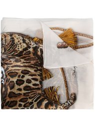 шарф с принтом котов  Dolce &amp; Gabbana