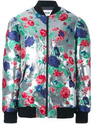 куртка бомбер с цветочным узором MSGM