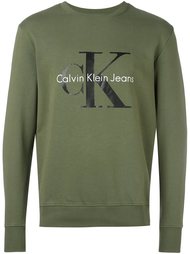 толстовка с принтом логотипа   Calvin Klein Jeans