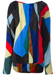 блузка дизайна колор-блок Marni