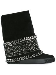 ботинки с отделкой молнией  Casadei