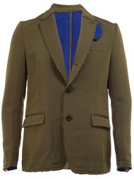 frayed blazer Sacai
