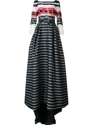 abstract striped gown   Carolina Herrera