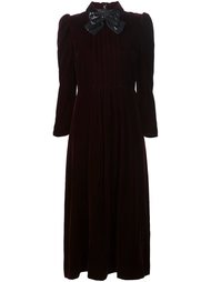 бархатное платье Saint Laurent