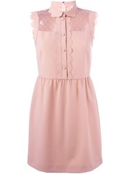 платье с волнистой отделкой  Red Valentino