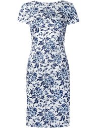 платье с цветочным принтом  Carolina Herrera