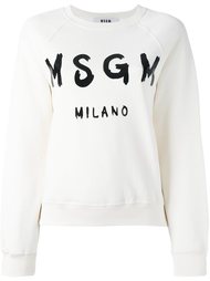 толстовка с логотипом MSGM