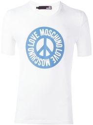 футболка с принтом логотипа  Love Moschino