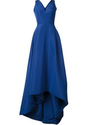 v-neck high low gown Carolina Herrera