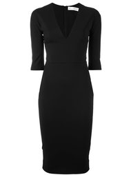 облегающее платье с c V-образным вырезом   Victoria Beckham