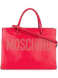 studded logo tote Moschino