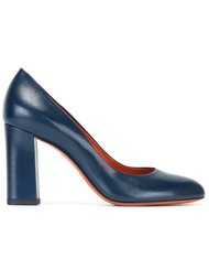 туфли на каблуках-столбиках Santoni