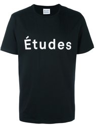 футболка с принтом логотипа   Études