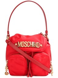 сумка-рюкзак с логотипом Moschino