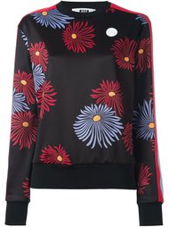 толстовка с цветочным принтом MSGM