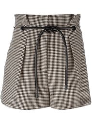 шорты со складками в ломаную клетку 3.1 Phillip Lim