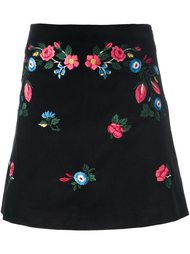 юбка с цветочной вышивкой  Vivetta