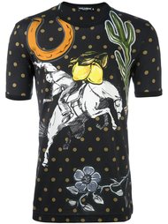 футболка с принтом в стиле вестерн Dolce &amp; Gabbana