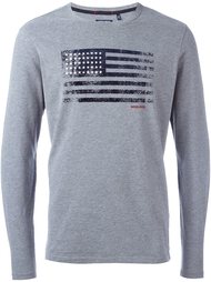 футболка с принтом американского флага Woolrich