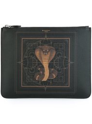 клатч с принтом кобры Givenchy