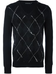 свитер с необработанными краями   Alexander McQueen
