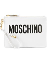 клатч с логотипом Moschino