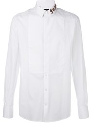 рубашка с вышитым воротником Dolce & Gabbana