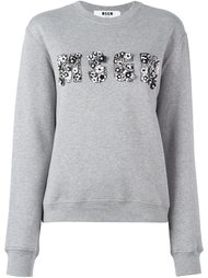 декорированная толстовка  MSGM
