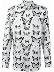 рубашка с принтом бабочек Alexander McQueen