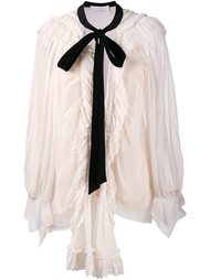 contrasting neck tie blouse Chloé
