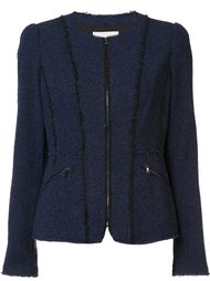 zipped pockets fitted jacket Rebecca Taylor