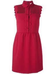 платье-рубашка с волнистой отделкой Red Valentino