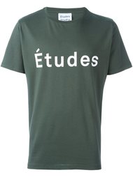 футболка с принтом логотипа Études