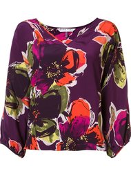 floral pattern V-neck blouse Trina Turk