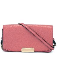 grained leather crossbody bag Burberry